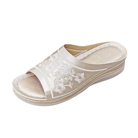 Summer Womens Casual Shoes Breathable Thick Soled Wedges Leisure Sandals PU Beige sandals for Women
Summer Womens Casual Shoes Breathable Thick Soled Wedges Leisure Sandals PU Beige sandals for Women
