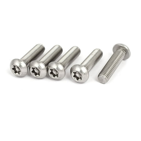 M8x30mm 304 Stainless Steel Button Head Torx Security Machine Screws 5pcs
M8x30mm 304 Stainless Steel Button Head Torx Security Machine Screws 5pcs