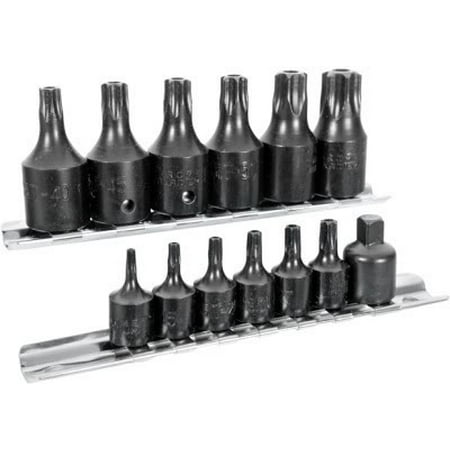15 Piece Male Tamper Proof Resistant Tork Bit Socket Torx Socket Driver Tool Set