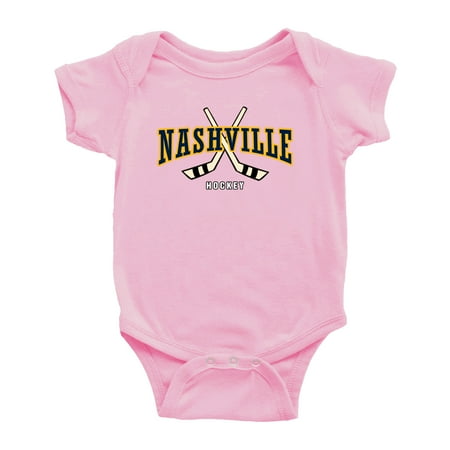 Cute Nashville Baby Romper Hockey Fan Baby Jersey Clothes (Pink 3-6 Monthes)
Cute Nashville Baby Romper Hockey Fan Baby Jersey Clothes (Pink 3-6 Monthes)