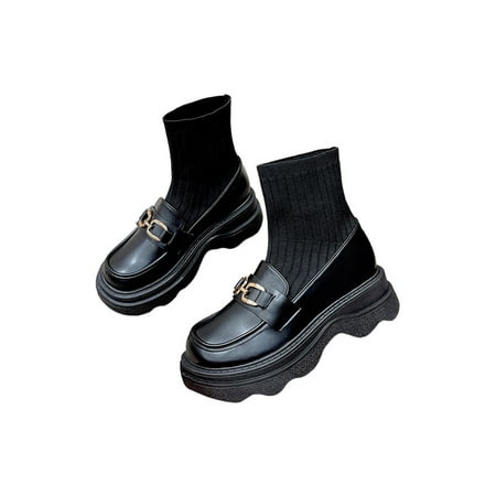 Gomelly Womens Fashion Boot Pull On Winter Shoes Mid Calf Sock Boots Slip Resistant Booties Party Outdoor Ankle Bootie Black 5
Gomelly Womens Fashion Boot Pull On Winter Shoes Mid Calf Sock Boots Slip Resistant Booties Party Outdoor Ankle Bootie Black 5