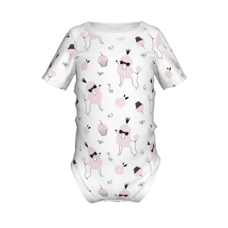 Coaee Cute Poodle Dog for Soft Baby Short-Sleeve Bodysuit Baby Climbing Clothes Baby Girls Boys Bodysuit Romper-3 Months
Coaee Cute Poodle Dog for Soft Baby Short-Sleeve Bodysuit Baby Climbing Clothes Baby Girls Boys Bodysuit Romper-3 Months