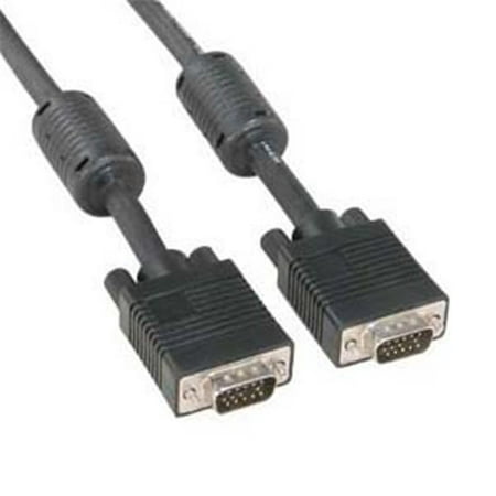 Eagle Electronics 180459 50Ft Super Shield SVGA Male to Male Cable with Ferrite Core