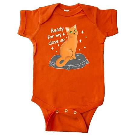 Inktastic Pretty Cat Ready For a Close Up Gift Baby Boy or Baby Girl Bodysuit