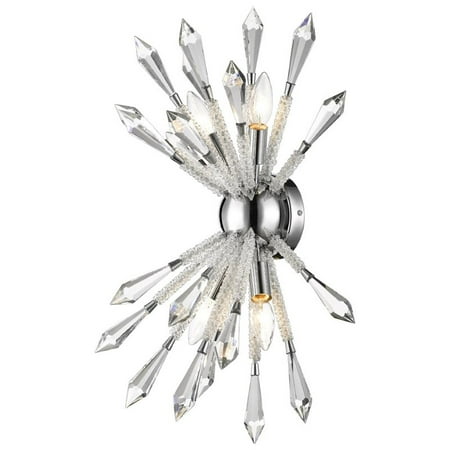 Z-Lite 4002-4S Soleia 4 Light 24 Tall Crystal Wall Sconce - Chrome
Z-Lite 4002-4S Soleia 4 Light 24 Tall Crystal Wall Sconce - Chrome