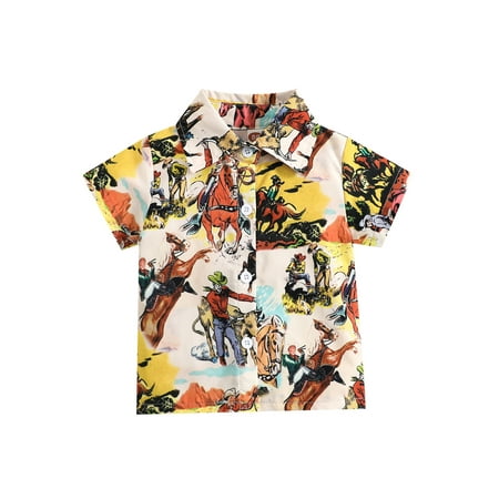 Cenuakty Baby Boys Button Up T-shirt Casual Cow s Head Print Lapel Short Sleeve Tops for Toddler Streetwear
Cenuakty Baby Boys Button Up T-shirt Casual Cow s Head Print Lapel Short Sleeve Tops for Toddler Streetwear