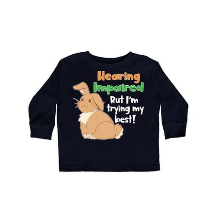 Inktastic Hearing Impaired but I m Trying my Best Cute Brown Bunny Gift Toddler Boy or Toddler Girl Long Sleeve T-Shirt
Inktastic Hearing Impaired but I m Trying my Best Cute Brown Bunny Gift Toddler Boy or Toddler Girl Long Sleeve T-Shirt