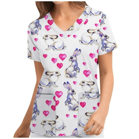 Lirclo Women Plue Size Animal Print Casual Short Sleeve V-neck Carer Top White M
Lirclo Women Plue Size Animal Print Casual Short Sleeve V-neck Carer Top White M