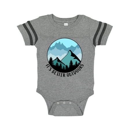 Inktastic It s Better Outdoors Mountains in Blue Gift Baby Boy or Baby Girl Bodysuit
Inktastic It s Better Outdoors Mountains in Blue Gift Baby Boy or Baby Girl Bodysuit
