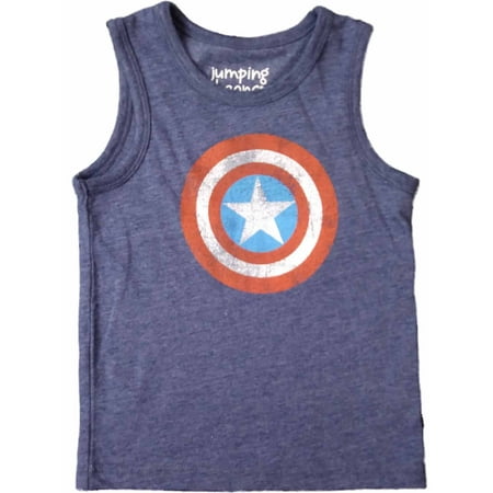 Infant & Toddler Boys Marvel Captain America Shield Cappy Tank Top Muscle Shirt