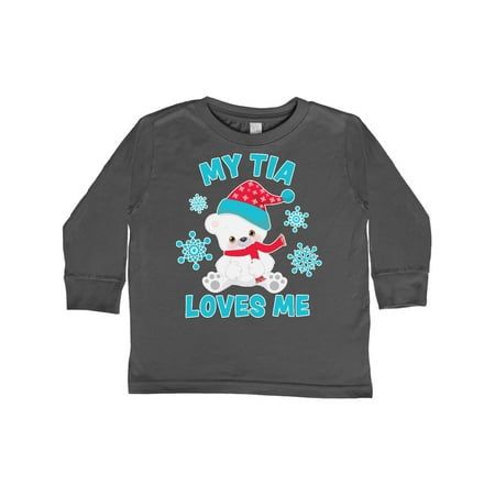 Inktastic Polar Bear My Tia Loves Me in Santa Hat with Snowflakes Gift Toddler Boy or Toddler Girl Long Sleeve T-Shirt
Inktastic Polar Bear My Tia Loves Me in Santa Hat with Snowflakes Gift Toddler Boy or Toddler Girl Long Sleeve T-Shirt