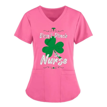 Muxika St Patrick s Day Printing Working Uniform Nursing Uniform for Womens Scrubs Tops Color Casual Working Uniform with Pocket V-Neck Work Utility&Safety Tops Nursing Worker Protective Clothing Top
Muxika St Patrick s Day Printing Working Uniform Nursing Uniform for Womens Scrubs Tops Color Casual Working Uniform with Pocket V-Neck Work Utility&Safety Tops Nursing Worker Protective Clothing Top