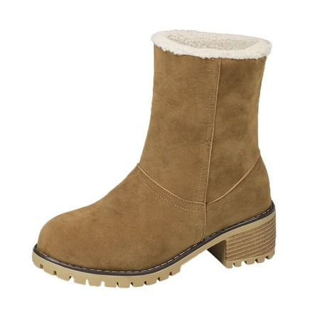 Jungdeepe Women s Autumn And Winter Suede Solid Color Mid Calf Boots Warm Casual Style On Boots
Jungdeepe Women s Autumn And Winter Suede Solid Color Mid Calf Boots Warm Casual Style On Boots