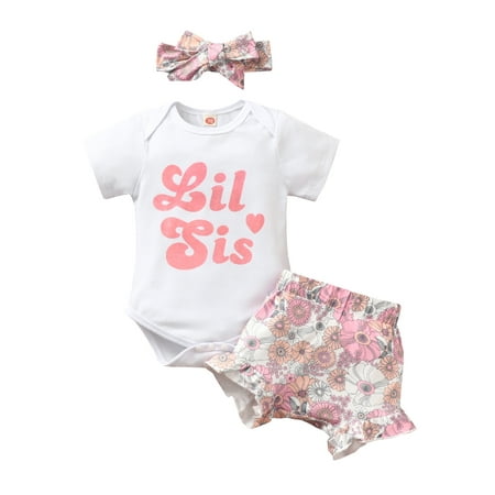 TheFound Big Sister Little Sister Matching Outfits Baby Girls Short Sleeve Tops+Floral Pants+Headband Summer Set
TheFound Big Sister Little Sister Matching Outfits Baby Girls Short Sleeve Tops+Floral Pants+Headband Summer Set