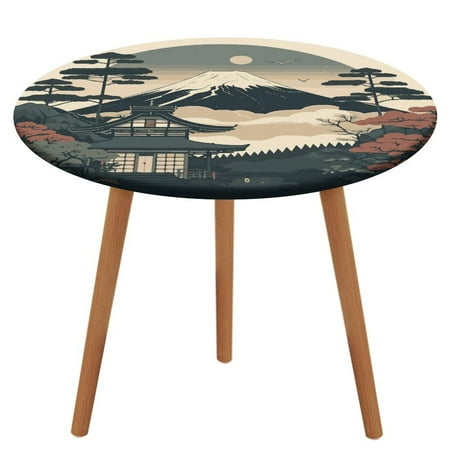 Bybiment Round Fitted Tablecloth with Elastic Edge View Mount Fuji Traditional Japanese Decorative Tablecloth Table Cover 51 Inch
Bybiment Round Fitted Tablecloth with Elastic Edge View Mount Fuji Traditional Japanese Decorative Tablecloth Table Cover 51 Inch