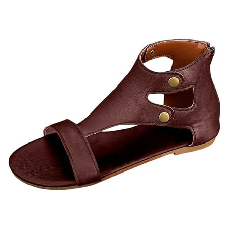 Gzea Women s Sandals Hollow Toe Open Back Zipper Flat Sandals For Women Border Large Retro Cool Slippers Roman Shoes Summer Sandals Red 37
Gzea Women s Sandals Hollow Toe Open Back Zipper Flat Sandals For Women Border Large Retro Cool Slippers Roman Shoes Summer Sandals Red 37