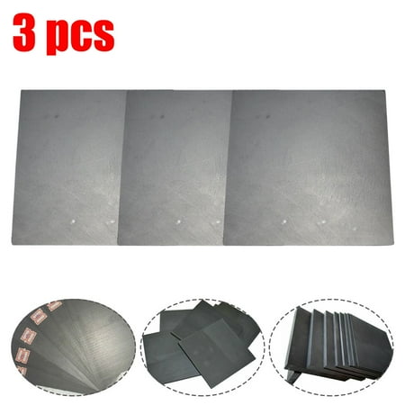 3pcs High Purity 99.99% Graphite Electrode Rectangle Plate 50*40*3mm