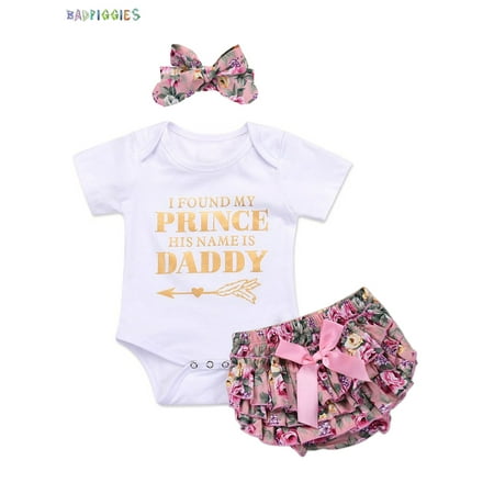 BadPiggies 3Pcs/Set Newborn Baby Girl Romper Jumpsuit Short Sleeve Bodysuit with Headband Shorts Pants Summer Outfits
BadPiggies 3Pcs/Set Newborn Baby Girl Romper Jumpsuit Short Sleeve Bodysuit with Headband Shorts Pants Summer Outfits