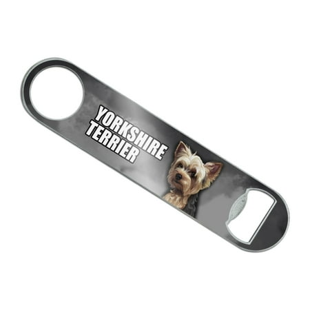 Yorkshire Terrier Yorkie Dog Pet Stainless Steel Vinyl Covered Flat Bartender Speed Bar Bottle Opener
Yorkshire Terrier Yorkie Dog Pet Stainless Steel Vinyl Covered Flat Bartender Speed Bar Bottle Opener