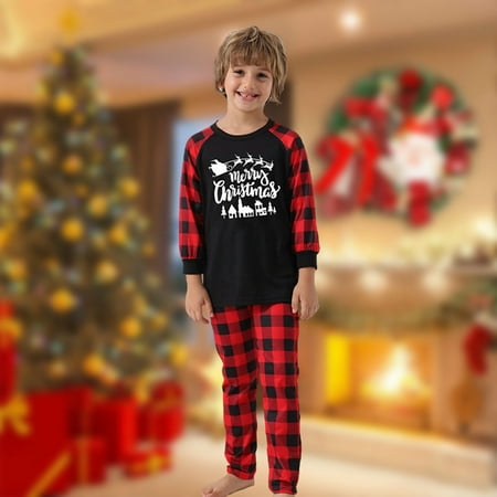 Christmas Parent Child Matching Letter Print Plaid Long Sleeve Tops And Pants Pajama Set(KIDS)
Christmas Parent Child Matching Letter Print Plaid Long Sleeve Tops And Pants Pajama Set(KIDS)