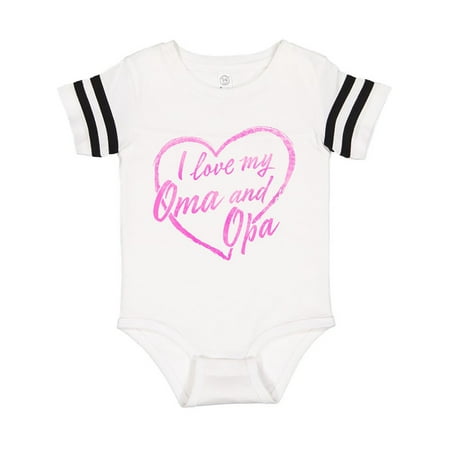Inktastic I Love My Oma and Opa in Pink Chalk Heart Gift Baby Boy or Baby Girl Bodysuit
Inktastic I Love My Oma and Opa in Pink Chalk Heart Gift Baby Boy or Baby Girl Bodysuit