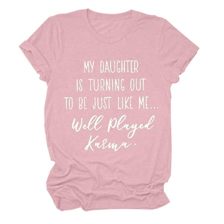 Ladies Tops Clearance Band Tees for Women Women Casual Letters Print Shirt O-Neck Short Sleeve Tee Tops Tunic Round-Neck Basic Tees for Women Pink L
Ladies Tops Clearance Band Tees for Women Women Casual Letters Print Shirt O-Neck Short Sleeve Tee Tops Tunic Round-Neck Basic Tees for Women Pink L