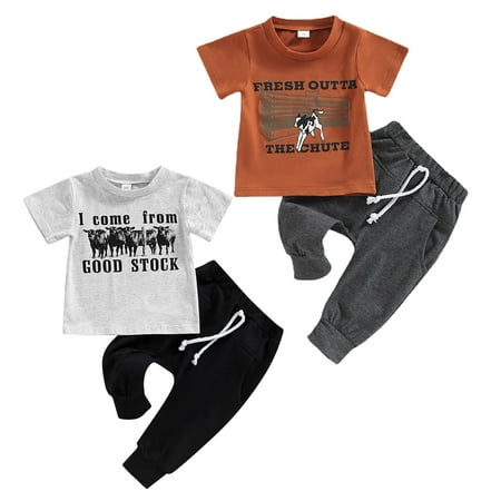 nsendm Toddler Boys Girls Short Sleeve Letter Cartoon Cow Printed T Shirt Tops Pants Outfits Outfits for Baby Childrenscostume Grey 2-3 Years
nsendm Toddler Boys Girls Short Sleeve Letter Cartoon Cow Printed T Shirt Tops Pants Outfits Outfits for Baby Childrenscostume Grey 2-3 Years