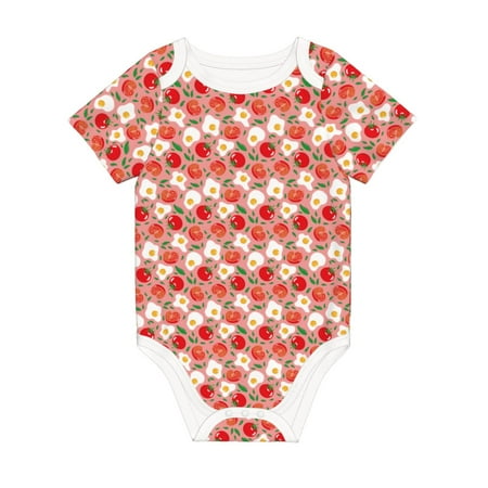 Matuu Tomatoes for Baby Short-Sleeve Bodysuit Soft Cotton Comfortable and Breathable Perfect for Newborns and Infants
Matuu Tomatoes for Baby Short-Sleeve Bodysuit Soft Cotton Comfortable and Breathable Perfect for Newborns and Infants