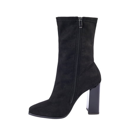 Jikolililili Women s Suede Side Zipper Square Toe Block Heel High Heel Stretch Boots Women Shoes Christmas 2022 Deals Clearance
Jikolililili Women s Suede Side Zipper Square Toe Block Heel High Heel Stretch Boots Women Shoes Christmas 2022 Deals Clearance