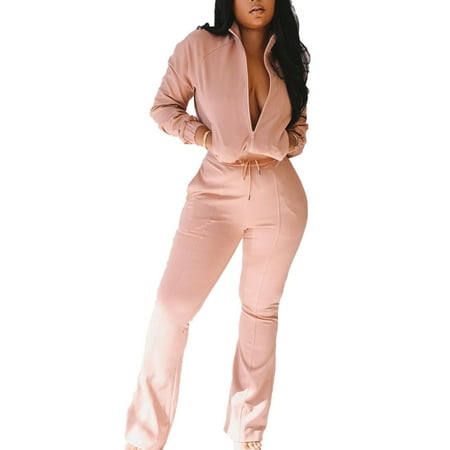Ladies Fashionable Two Piece Clothing Set Stand Collar Zipper Long Sleeve Top With Bell-bottoms Solid Outfit for Spring And Autumn
Ladies Fashionable Two Piece Clothing Set Stand Collar Zipper Long Sleeve Top With Bell-bottoms Solid Outfit for Spring And Autumn
