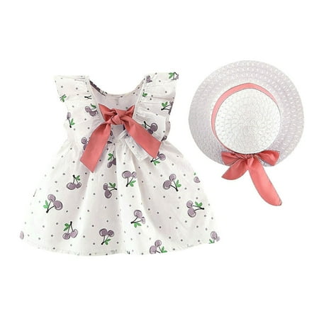 DNDKILG Newborn Infant Baby Sleeveless Dresses for Girls Bow Polka Dot Dress Summer Sundress Pink 6M-24M
DNDKILG Newborn Infant Baby Sleeveless Dresses for Girls Bow Polka Dot Dress Summer Sundress Pink 6M-24M