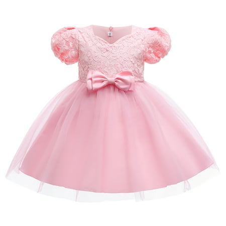 2T Baby Girls Dress Baby Girls Party Dress Solid Color Bubble Sleeve Dress Birthday Gift 2-3T Toddler Girls Tulle Dress Formal Princess Dress Pink
2T Baby Girls Dress Baby Girls Party Dress Solid Color Bubble Sleeve Dress Birthday Gift 2-3T Toddler Girls Tulle Dress Formal Princess Dress Pink