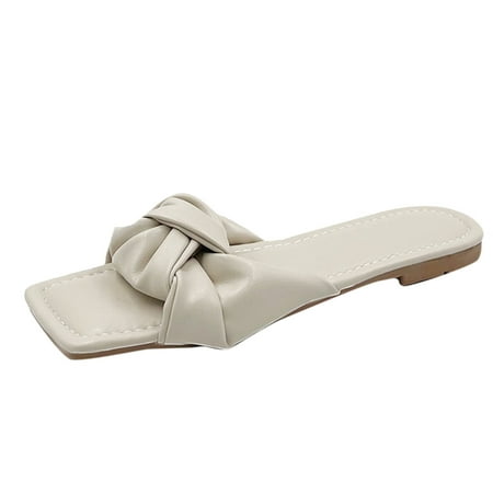 Slippers for Women Fashion Spring And Summer Women Slippers Pleated Lightweight Flat Beach Sandals Womens Slippers Pu Beige 38
Slippers for Women Fashion Spring And Summer Women Slippers Pleated Lightweight Flat Beach Sandals Womens Slippers Pu Beige 38