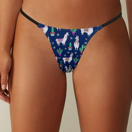 Llama with Cactus Pattern Thong for Women Sexy Panties Bikini Underwear Funny Printed
Llama with Cactus Pattern Thong for Women Sexy Panties Bikini Underwear Funny Printed