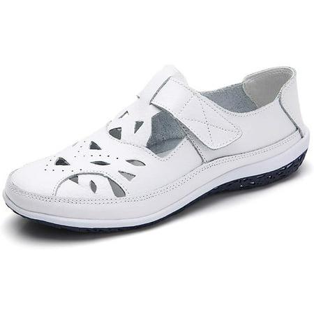 RINVEKA Women s Leather Hollow Sandals Flats Comfortable Casual Summer Walking Driving Shoes Outdoor Sports Sandals
RINVEKA Women s Leather Hollow Sandals Flats Comfortable Casual Summer Walking Driving Shoes Outdoor Sports Sandals