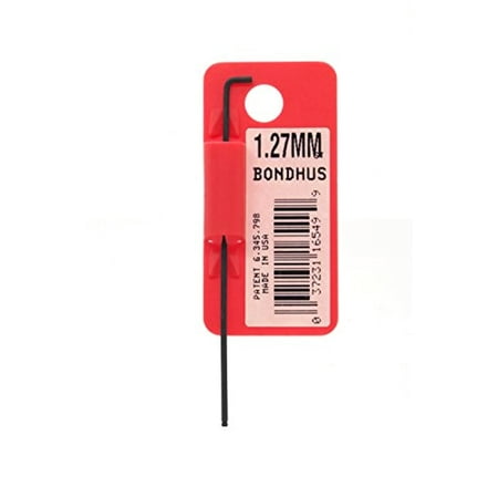 bondhus 16549 1.27mm stubby ball end l-wrench