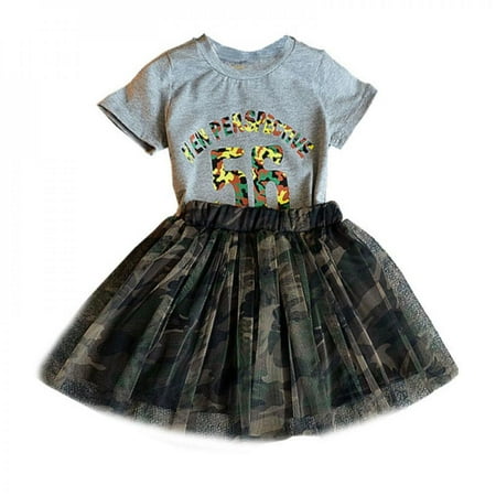 Promotion!2Pcs/set Children Girls Casual Summer Letter Print Short Sleeve T-shirt+Camouflage Mesh Skirts Suits Costume Skirts Set
Promotion!2Pcs/set Children Girls Casual Summer Letter Print Short Sleeve T-shirt+Camouflage Mesh Skirts Suits Costume Skirts Set
