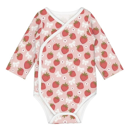 Matuu Floral Strawberr for Baby Long-Sleeve Bodysuit Soft Cotton Comfortable and Breathable Perfect for Newborns and Infants
Matuu Floral Strawberr for Baby Long-Sleeve Bodysuit Soft Cotton Comfortable and Breathable Perfect for Newborns and Infants