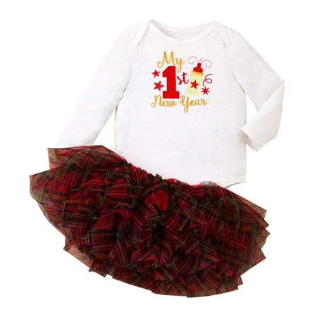 Qufokar Toddler Girl Clothes Summer Outfits for Kids Baby Girls Cotton Print Autumn First New Year Long Sleeve Romper Bodysuit Plaid Skirts Outfits Set Clothes Baby Girl Leggings 3-6 Months
Qufokar Toddler Girl Clothes Summer Outfits for Kids Baby Girls Cotton Print Autumn First New Year Long Sleeve Romper Bodysuit Plaid Skirts Outfits Set Clothes Baby Girl Leggings 3-6 Months
