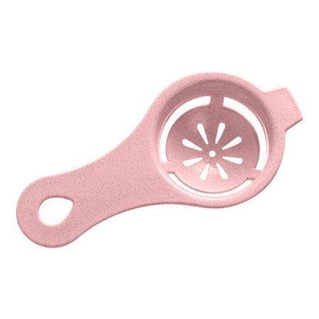 Xewsqmlo Wheat Stalk Egg White Yolk Separator Kitchen Baking Egg Strainer (Pink)