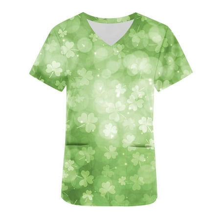 St.Patrick s Day Scrub Top for Women Nurse Uniform V Neck Working Medical Shirt Holiday Gnome Print Short Sleeve Tshirt
St.Patrick s Day Scrub Top for Women Nurse Uniform V Neck Working Medical Shirt Holiday Gnome Print Short Sleeve Tshirt