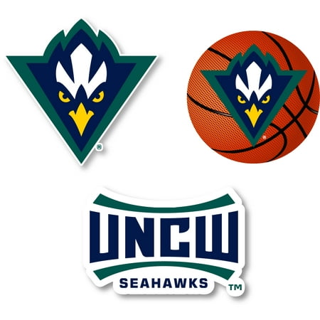 North Carolina Wilmington Seahawks Magnet 3 Pack 4-Inch Each