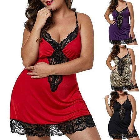 Women Lace Lingerie Bowknot Sleepwear Underwear Lace Dress G-string Nightdress Purple
Women Lace Lingerie Bowknot Sleepwear Underwear Lace Dress G-string Nightdress Purple