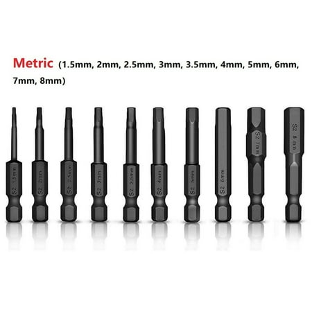 Leke 10/20Pcs 1/4inch Steel Hex Head Wrench Screwdriver Drill Bit Set 50mm Length
Leke 10/20Pcs 1/4inch Steel Hex Head Wrench Screwdriver Drill Bit Set 50mm Length