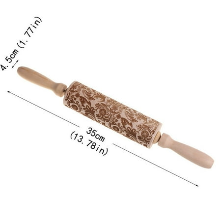 BAMILL 3D Embossing Rolling Pin Wooden Engraved Roller Pin Flower Pattern Baking Tool
BAMILL 3D Embossing Rolling Pin Wooden Engraved Roller Pin Flower Pattern Baking Tool