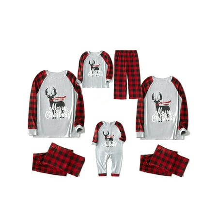 Matching Family Christmas Pajamas Set Adult Kids Baby Letter Reindeer Print Sleepwear Set
Matching Family Christmas Pajamas Set Adult Kids Baby Letter Reindeer Print Sleepwear Set