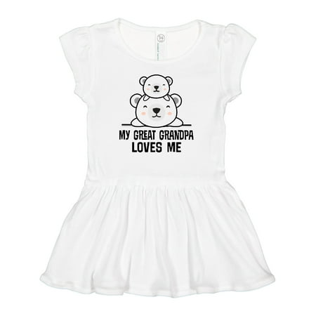 Inktastic My Great Grandpa Loves Me Outfit Gift Baby Girl Dress