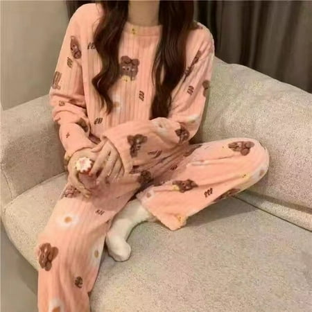 CoCopeaunt New Women Pyjamas Sets Autumn Winter Warm Flannel Thick Homewear Long Sleeve Cartoon Sleepwear Female Pajamas Suit Wearable
CoCopeaunt New Women Pyjamas Sets Autumn Winter Warm Flannel Thick Homewear Long Sleeve Cartoon Sleepwear Female Pajamas Suit Wearable