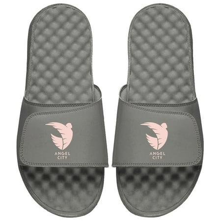 Youth ISlide Gray Angel City FC Primary Logo Slide Sandals