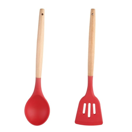 Non-Stick Silicone Kitchen Utensils Non-Stick Silicone Kitchen Utensils Set with Natural Acacia Hard Wood Handle 2 Piece BPA Free
Non-Stick Silicone Kitchen Utensils Non-Stick Silicone Kitchen Utensils Set with Natural Acacia Hard Wood Handle 2 Piece BPA Free